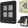 thumbnail image 3 of Cat Screen Door Plastic Pet Door Lockable Small Dog Door Pet Screen Gate Protector Doggy Sliding Door Premium Cat Flap Door 4 Modes for Small Cats Dogs Pets Up to 30Lb, 3 of 11