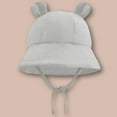thumbnail image 3 of EnJoCho Baby Boy And Girl Cute Sun Hat Cartoon Bear Ears Fisherman's Hat Sun Hat Beach Cap For 3 To 12 Months Kids Casual Fashion Headwear Accessories, 3 of 3