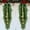 Green-35.5Inch, variant on AHeartcove 2 Pieces 20" Christmas Teardrop Swag for Front Door with Brown Bowknot and Lights Artificial Norfork Pine Needles Greenery Swags Wreaths for Christmas Indoor Outdoor Decorations