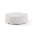 thumbnail image 5 of 31.49in Coffee Table, Round Modern Industrial Drum Coffee Table, Fiberglass Modern Coffee Table, Wear-Resistant Coating Tea Table for Smaller Living Areas, 5 of 9