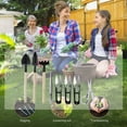 thumbnail image 4 of Juego de herramientas de hierro de 8 piezas con rastrillo, palas, pinzas y tijeras para un cuidado preciso de las plantas Kit completo de jardinería para bonsáis, 4 of 6