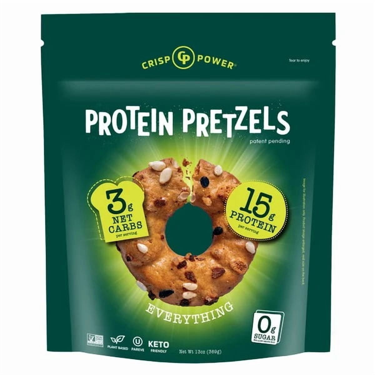 Crisp Power Everything Protein Pretzels, 13 Ounce
