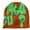 Orange, variant on Men's And Women's Jacquard Hat Letter Hat Warm Adult Knitted Hat Bear Ears Hat Adult