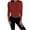 Red, variant on WCMZJ Womens Long Sleeve Stretch Crewneck Ribbed T-Shirt Slim Fit Casual Basic Tops Button Decor Fall Shirts Beige L