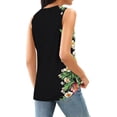 thumbnail image 5 of Fmbrln Tank Tops for Women Summer Sleeveless Crew Neck Hollow Out Tops Casual Loose Fit Floral Print Beach Vacation Tees Blouses, 5 of 6