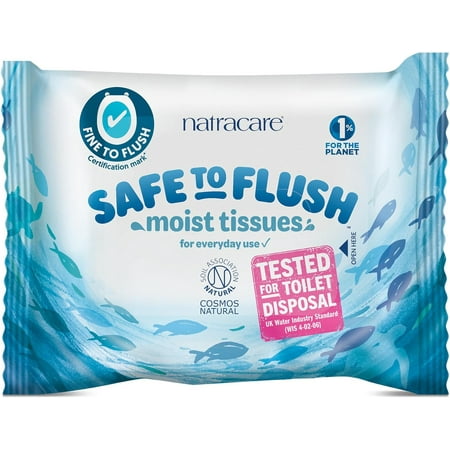 to Flush Moist Tissues, Made of 100% paper and an Organic and Natural formula with Aloe Vera and Hazel, Sewer , Flushable Wipes (480 Count)