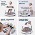 thumbnail image 3 of Baby Walker with Music and Lights ,Foldable Baby Activity Center with Wheels for Infant Boys Girls 6-18 Months,Grey, 3 of 7