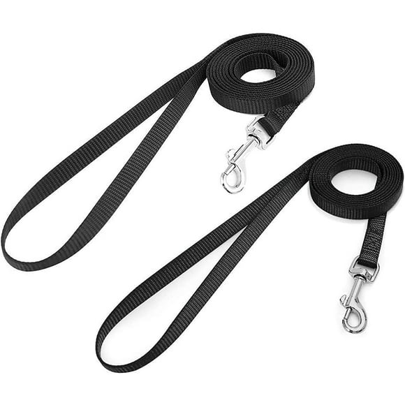 2 Pack Cat Leashes - Long Nylon Pet Leash, Escape Proof Durable Walking Leads, Easy Control Outside Cat Leash with 360 Degree Swivel Clip for Kittens Puppies Rabbits Small Animals