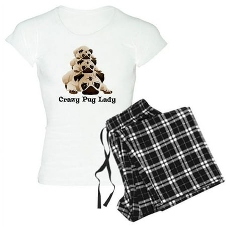 

CafePress - Crazy Pug Lady - Women s Light Pajamas
