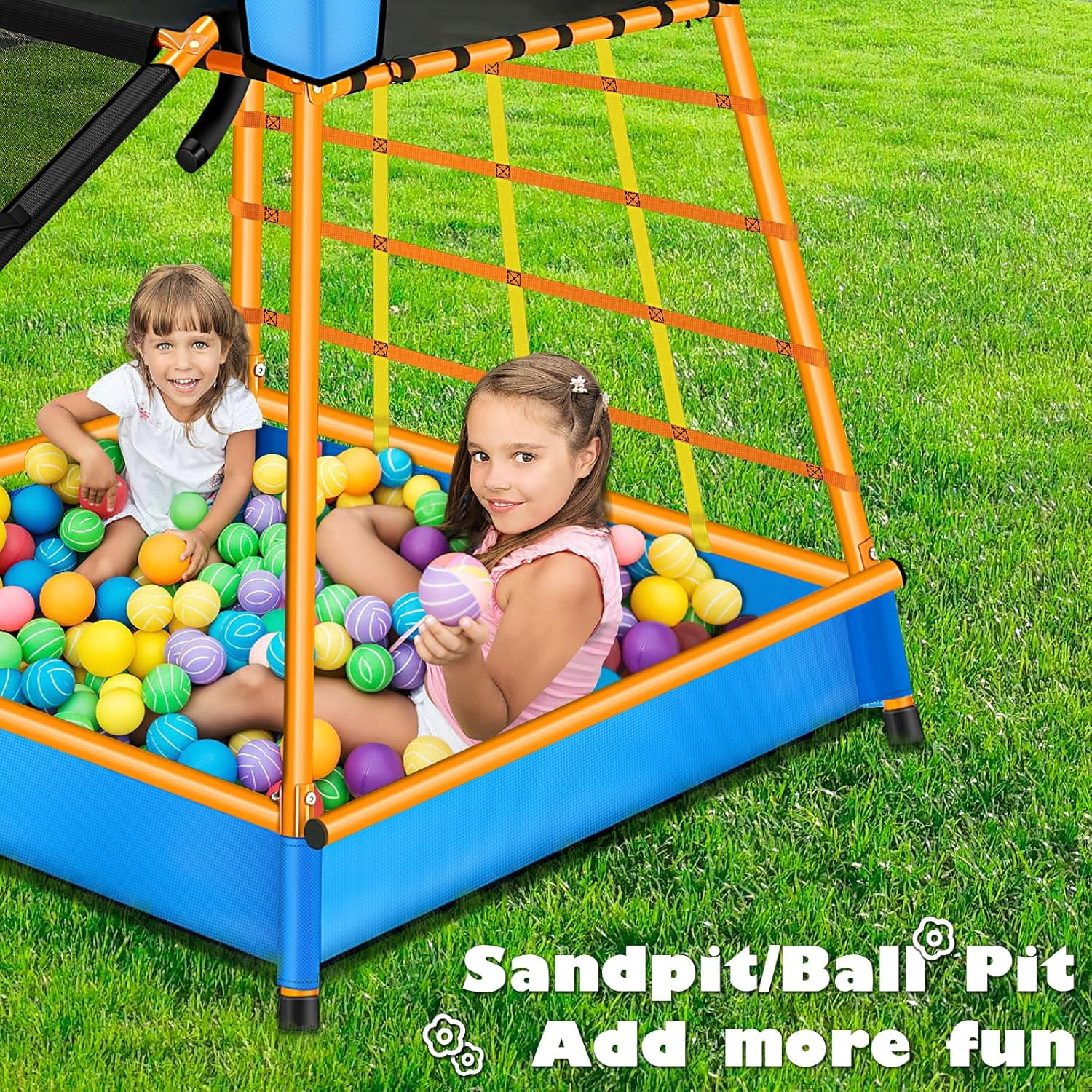 XIEWEI Outdoor Climbing Toys for Kids Swing Set, Playset with Traditional Swings, Slide, Ladder