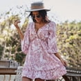 thumbnail image 3 of Summer Dresses for Women Deep V Casual Sexy Dress Midi Dress, 3 of 6