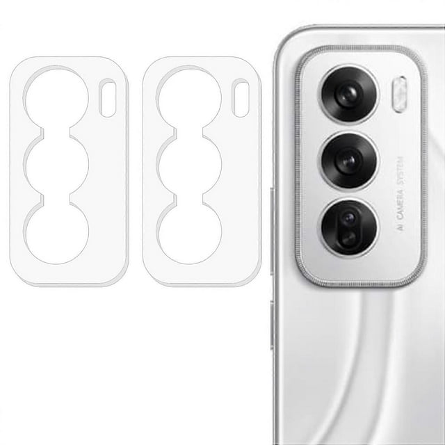 q1m 2Pcs For Oppo Reno12 5G (Global) (China) Reno12 Pro 5G (Global) P4O Camera Lens Protector 3D Tem