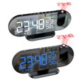 thumbnail image 4 of YAOMOBB Desktop Digital Clock Electronic Projection Clock Large Screen Snooze Function FM Radio Temperature Humidity Display, 4 of 7