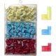 thumbnail image 1 of 100 Pieces 90 Degree Nylon Fully Insulated Flag Terminal, Quick Disconnect Female Terminal, F Type Push In Electrical Connector 12-10 AWG/ 22-14 AWG (, 1 of 5