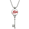 thumbnail image 1 of Emblema de la bandera roja China de Tiananmen Colgante Collar Vintage Llavero Plata Joyas Unbranded M, 1 of 3