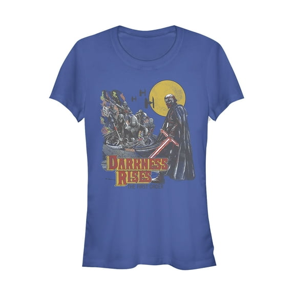 Junior's Star Wars: The Rise of Skywalker Darkness Rises Graphic Tee Royal Blue Large