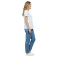 thumbnail image 4 of Turtle Bay New York Women's Short Sleeve Cotton Knit T-shirt in pintuck style, 4 of 7