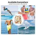 thumbnail image 7 of Kdxio Flower Fox Print Men'S Swim Trunks With Compression Liner 7 Inch Inseam Quick Dry Swim Shorts, 7 of 7