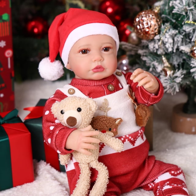 Muñeca Bebé BABESIDE de 51 cm de Vinilo Suave Realista con Accesorios
