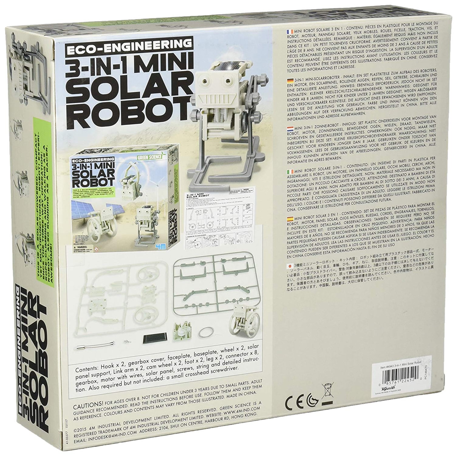 3 in 1 mini solar robot