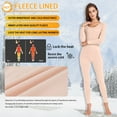 thumbnail image 4 of MISS MOLY Long Johns Thermal Underwear for Women Fleece Lined Base Layer Pajama Set for Cold Weather, 4 of 6