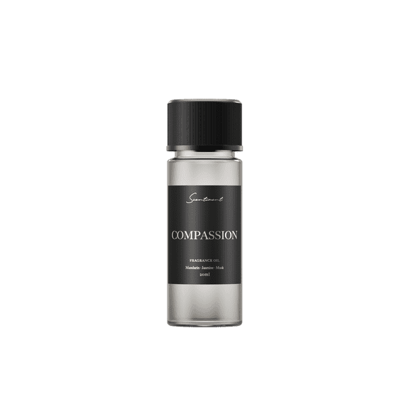 Scentiment Compassion Fragrance Oil – 20ml | Luxury Aromatherapy Diffuser Oil | Fresh Citrus & Floral Scent | Notes of Bergamot, Mandarin, Jasmine, Rose & Musk