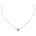 thumbnail image 1 of Collar ChicSilver en forma de corazón de plata 925 con peridoto circonita cúbica, 1 of 9
