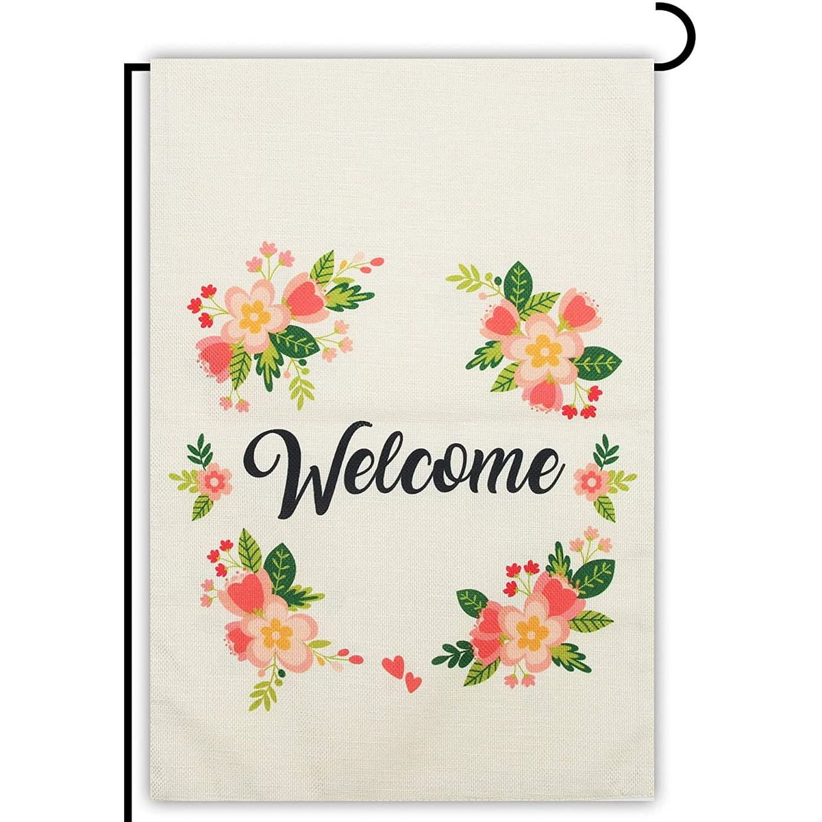 Summer Welcome Garden Flag 12x18 Inches Gnome Double Sided Vertical Yard Outd_GA 