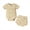 Apricot, variant on Dooleck Ribbed Baby Clothes Set Infant Girl Bodysuit Onesies Bloomer Shorts Outfits