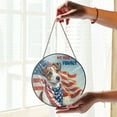 thumbnail image 2 of Patriot Jack Russell Terrier We Will Never Forget Patriotic Remembrance Day Stained Glass Suncatcher Parson Jack Dog Lover Window Hanging Sign Decor - 12014, 2 of 5