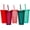Rainbow, variant on Tumbler with Straw and Lid, Water Bottle Iced Coffee Travel Mug Cup, Reusable Plastic Cups, Perfect for Parties and Birthdays, 24oz - 5 Pack Rainbow Colors