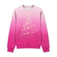 thumbnail image 6 of Tdoqot Girls Christmas Sweatshirts- Crewneck Long Sleeve Cute Pullover Kids Festive Shirts Pink Size 4 T, 6 of 7