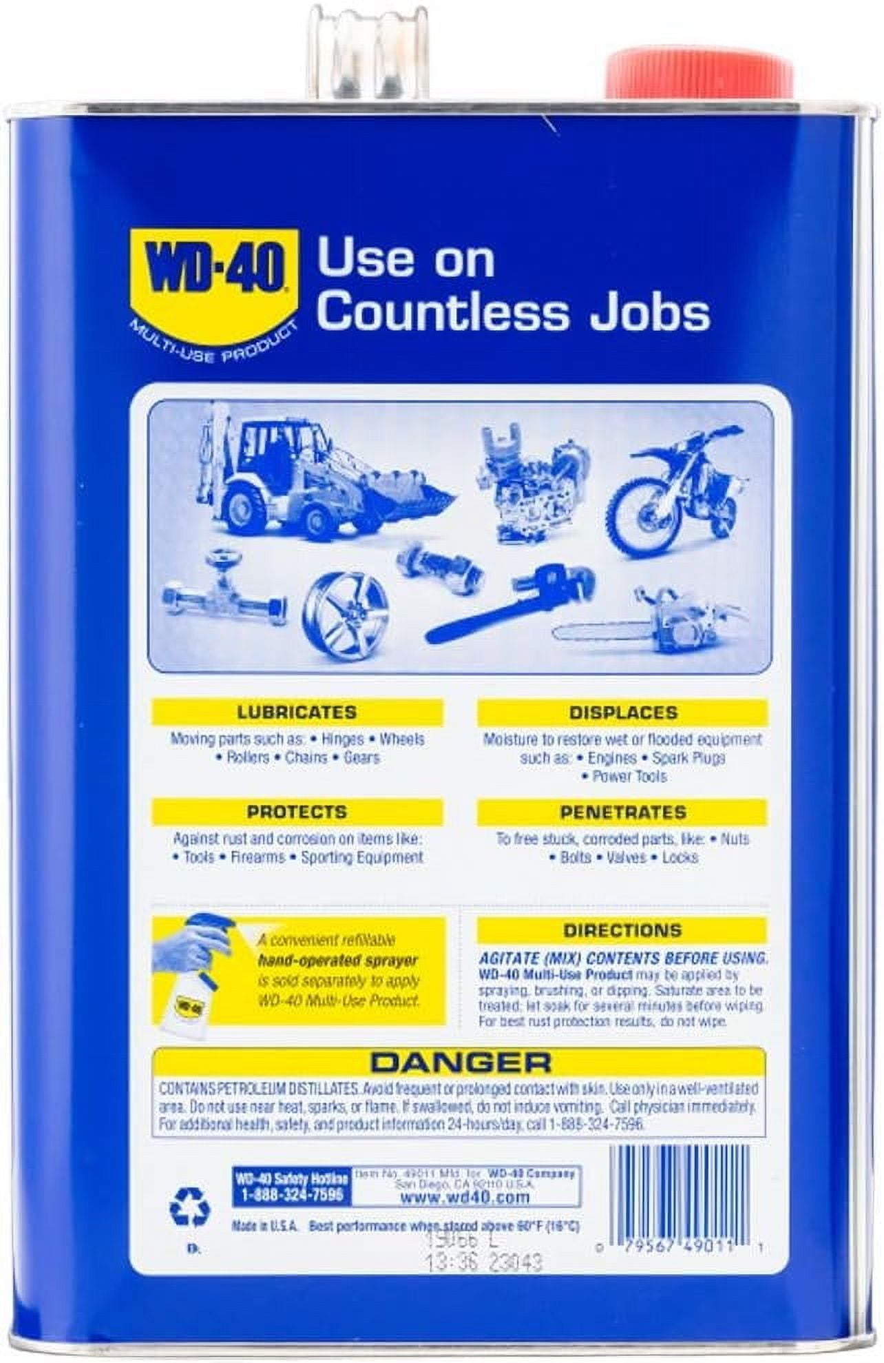 WD-40 Multi-Use Product Original Formula - Rust Free Material Lubricant - 4-Pack, 1 Gal