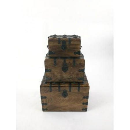 India Overseas Trading SH2320 Wood / Iron Box Set (Best Dry Iron Box In India)