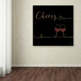 thumbnail image 3 of Trademark Fine Art 'Underlined Wine V Black' Canvas Art by Veronique Charron, 3 of 3