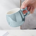 thumbnail image 5 of Coffee Mug Large Capacity Ceramic Breakfast Oatmeal Milk Tea Cup Instant Noodles Bowl Exquisite Mug Girl High-value Bear Ear Water Cup Luxury Novelty Gifts Best For Your Friends,320ml, 5 of 6