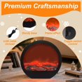 thumbnail image 4 of Farol decorativo para chimenea WLHONG, circular, de plástico negro, 4 of 7