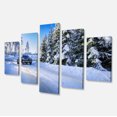 thumbnail image 2 of SUV Car Though Snowy Winter - Landscape Canvas Art Print, 2 of 3