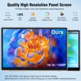 thumbnail image 2 of Monitor portátil KEFEYA 14" FHD IPS 1920x1200 pantalla dual, 2 of 9