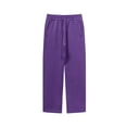 thumbnail image 1 of Men's Solid Color Casual Straight Leg Pants Full Length Pants, 1 of 3