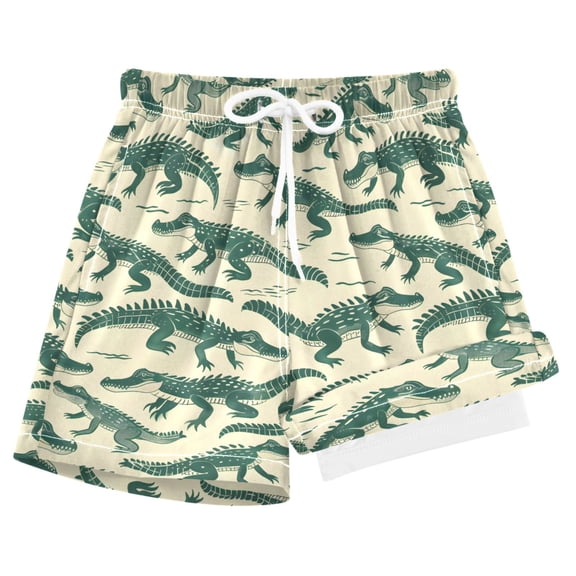 joogoo Crocodiles Boys Swim Trunks Beach Swimsuit Shorts Boxer 8Y