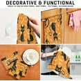 thumbnail image 6 of GZHJMY Halloween Bat and Cat Kitchen Dish Towel Set, Drying Kitchen Towels Tea Towels Gift Set for Drying Cleaning Cooking Baking 4Pcs, 6 of 6