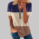 thumbnail image 2 of Blusa informal elegante de manga corta con cremallera y cuello redondo para mujer OAVQHLG3B Store lin121212, 2 of 5