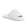 thumbnail image 2 of Rae Dunn Women's Be Kind Quilted Faux Fur Cozy Slip-On Casual Slippers, 2 of 3