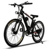 26" Electric Mountain Bike / Road Bike / Men's Bike / Cyclocross Bike Supporting 25-50 kms Riding with Removable 8AH Lithium Battery, Professional 21 Speed Gears E-bike