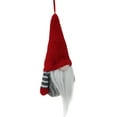 thumbnail image 2 of Northlight Tiny Striped Santa Gnome with Plush Hat Christmas Ornament - 6" - Gray and Red, 2 of 4