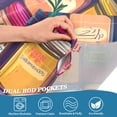 thumbnail image 3 of Yayeee Kitchen Curtains Tier Pair Light Filtering 27"x36" Rod Pocket Short Cafe Window Panel, Blue Jam, 3 of 7