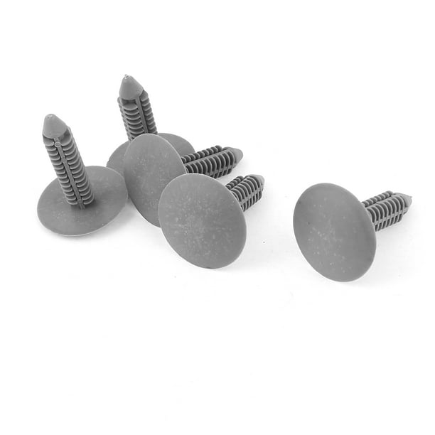 5Pcs 7x7mm Hole 31mm Long Stem Plastic Push in Screw Rivet Panel