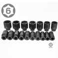 thumbnail image 2 of iMeshbean 22pcs 3/4" Deep Impact Socket Set 6-Point SAE 7/8 Inch - 2 Inch CR-MO Steel Heavy Duty Sockets Ratchet Handle Sliding T-head Breaker Bar and Extension Bars Tool Set, 2 of 14