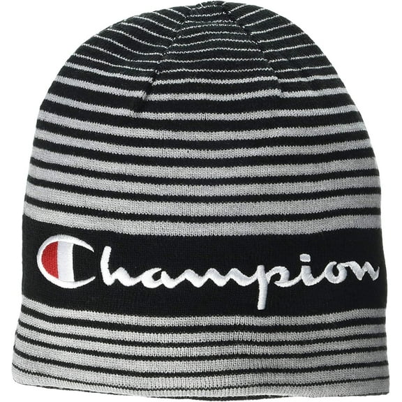 Champion Men's Reversible Beanie, Black, One Size